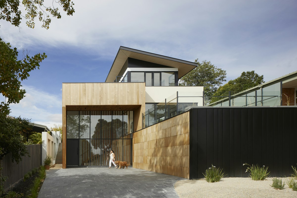 Modern home entrance and exterior